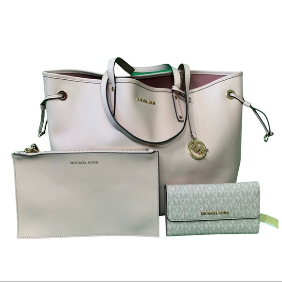 Michael Kors Handbags - **SOLD**NWT $516 Michael Kors Jet Setter 3 Piece